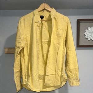 Vintage j. Crew‎ yellow 100% cotton Men's shirt